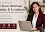do airtable database design, softr app and airtable automation